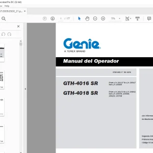 Genie GTH-4016 SR GTH-4018 SR Manual del Operador