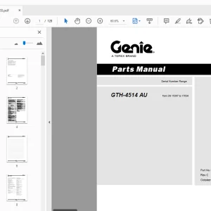 Genie GTH-4514 AU Parts Manual 645028 - PDF DOWNLOAD