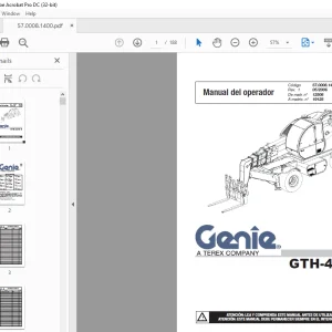 Genie GTH-4518 R Manual del Operador
