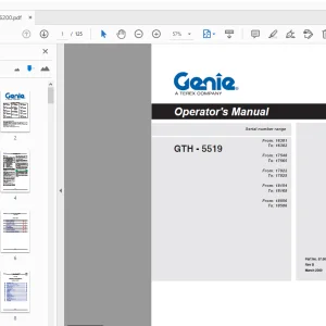Genie GTH-5519 Operator's Manual 57.0008.6200 - PDF DOWNLOAD