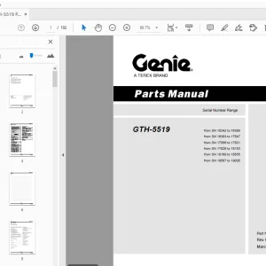 Genie GTH-5519 Parts Manual 645000 - PDF DOWNLOAD