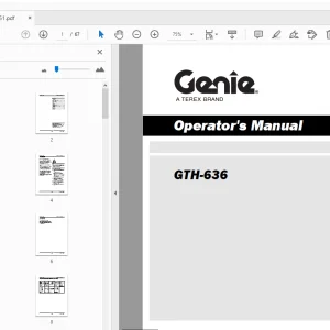 Genie GTH-636 Operator's Manual 1257761 - PDF DOWNLOAD