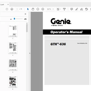 Genie GTH-636 Operator's Manual 1286012 - PDF DOWNLOAD