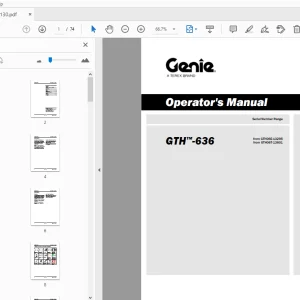 Genie GTH-636 Operator's Manual 1312130 - PDF DOWNLOAD