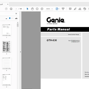 Genie GTH-636 Parts Manual 97499 - PDF DOWNLOAD