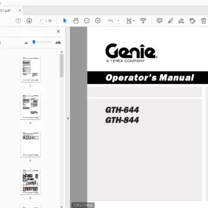 Genie GTH-644 GTH-844 Operator's Manual T109021 - PDF DOWNLOAD