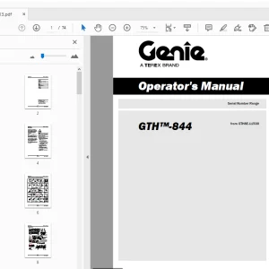 Genie GTH-844 Operator's Manual 1286013 - PDF DOWNLOAD