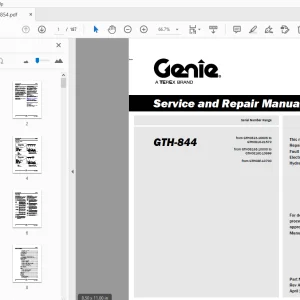 Genie GTH-844 Service & Repair Manual 1272854 - PDF DOWNLOAD