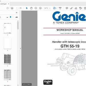 Genie Handler with telescopic boom GTH 55-19 Service Manual 57.4401.8200 - PDF