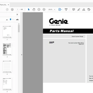 Genie IWP Parts Manual 31504 - PDF DOWNLOAD