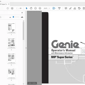 Genie IWP Super Series Operator's Manual 48643 PDF