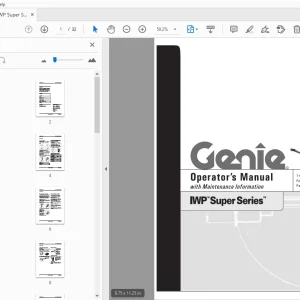 Genie IWP Super Series Operator's Manual 82909 - PDF DOWNLOAD