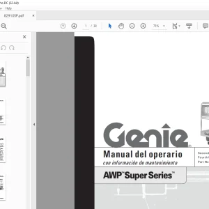 Genie Lift AWP Super Series Manual del operario 82910 - PDF DOWNLOAD (Spanish)
