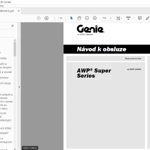 Genie Lift AWP Super Series Návod k Obsluze 1298034-PDF DOWNLOAD