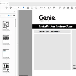Genie Lift Connect Installation Instructions Manual 1295251GT - PDF DOWNLOAD