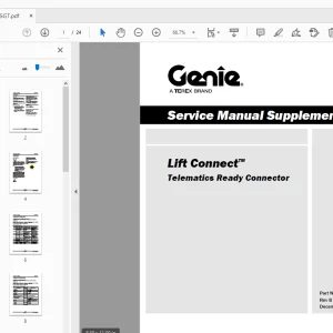 Genie Lift Connect Telematics Ready Connector Service Manual - PDF