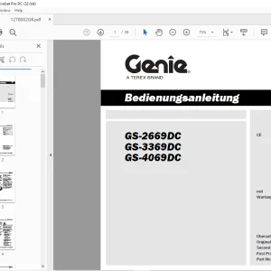 Genie Lift GS-2669DC GS-3369DC GS-4069DC Bedienungsanleitung 237929