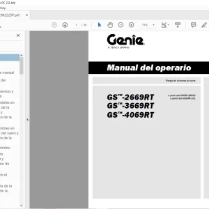 Genie Lift GS-2669RT GS-3669RT GS-4069RT Manual del operario