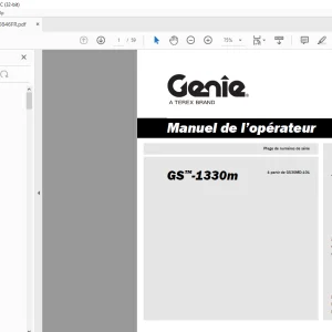 Genie Lift GS™-1330m Manuel de l’opérateur 1290846