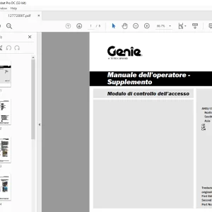 Genie Lift Modulo di controllo dell’accesso Supplemento Manuale dell'operatore