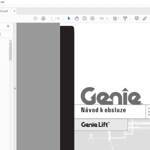 Genie Lift Návod k obsluze 35566 - PDF DOWNLOAD (Czech)