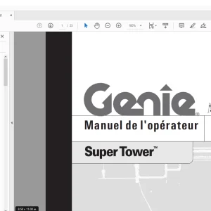 Genie Lift Super Tower Manuel de l'opérateur 32950