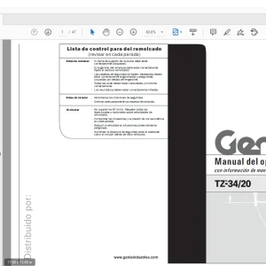 Genie Lift TZ-34/20 Manual del operario - PDF DOWNLOAD (Spanish)