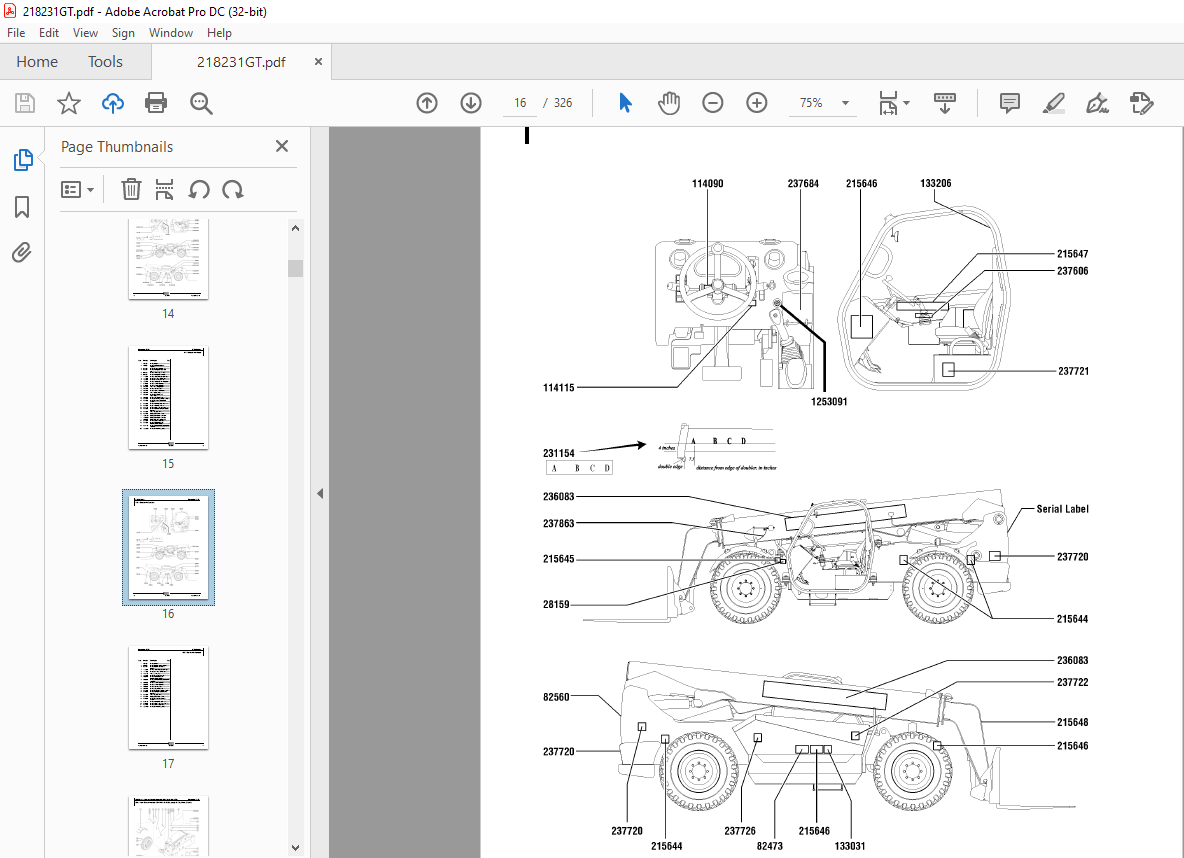 Genie Lift Truck GTH-844 Parts Manual 218231GT - PDF DOWNLOAD ...