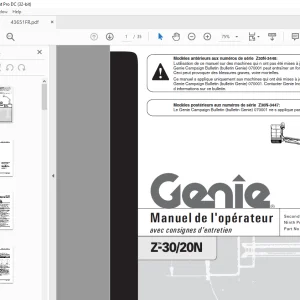 Genie Lift Z-30/20N  Manuel de l’opérateur 43651FR