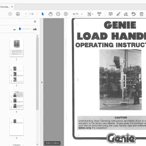 Genie Load Handler Operation Manual 11717 - PDF DOWNLOAD