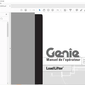 Genie Load Lifter Manuel de l'opérateur 82299 PDF