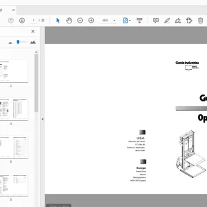Genie Load Lifter Operators Parts & Service Manual 35523 - PDF DOWNLOAD