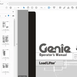 Genie LoadLifter Operator's Manual 82299 - PDF DOWNLOAD