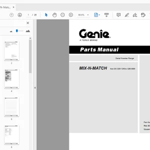 Genie Mix-N-Match Parts Manual 21501 - PDF DOWNLOAD