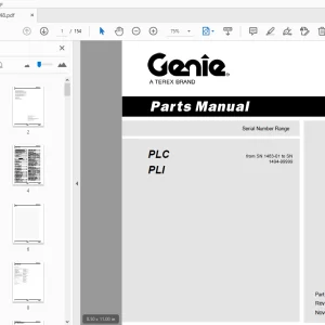 Genie PLC PLI Parts Manual 20948 - PDF DOWNLOAD