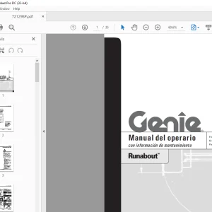 Genie Runabout Manual del operario 72129  - PDF DOWNLOAD (Spanish)