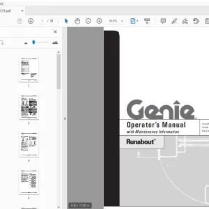 Genie Runabout Operator's Manual 72129 - PDF DOWNLOAD