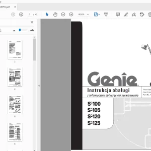 Genie S-100 S-105 S-120 S-125 Instrukcja obsługi 1000255PO - PDF DOWNLOAD
