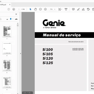 Genie S-100 S-105 S-120 S-125 Manual de serviço 102916PB - PDF DOWNLOAD