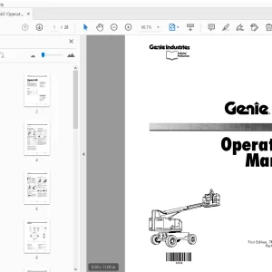 Genie S-40 Operator's Manual 32221 - PDF DOWNLOAD