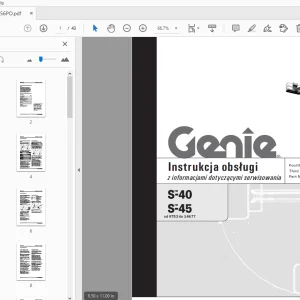 Genie S-40 S-45 Instrukcja obsługi 1000056PO - PDF DOWNLOAD