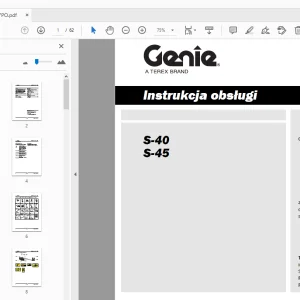 Genie S-40 S-45 Instrukcja obslugi 1259837PO - PDF DOWNLOAD