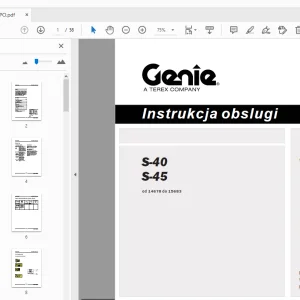 Genie S-40 S-45 Instrukcja obslugi 133027PO - PDF DOWNLOAD