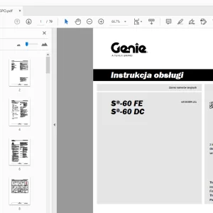 Genie S-60 FE S-60 DC Instrukcja obsługi 1299606PO - PDF DOWNLOAD