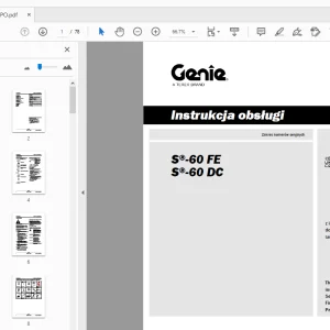 Genie S-60 FE S-60 DC Instrukcja obsługi 1315868PO - PDF DOWNLOAD