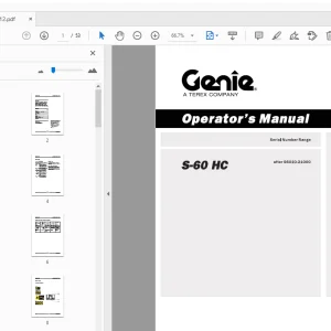 Genie S-60 HC Operator's Manual T107112 - PDF DOWNLOAD