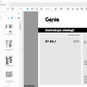 Genie S-60 J Instrukcja obsługi 1283765PO - PDF DOWNLOAD