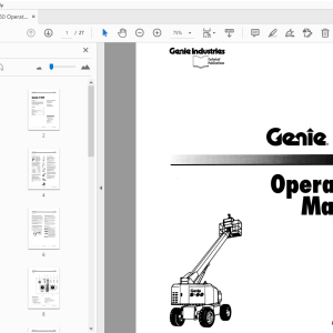 Genie S-60 Operator's Manual 28182 - PDF DOWNLOAD - HeyDownloads ...