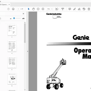 Genie S-60 Operator's Manual 28182 PDF
