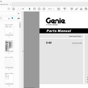 Genie S-60 Parts Manual 28780 - PDF DOWNLOAD
